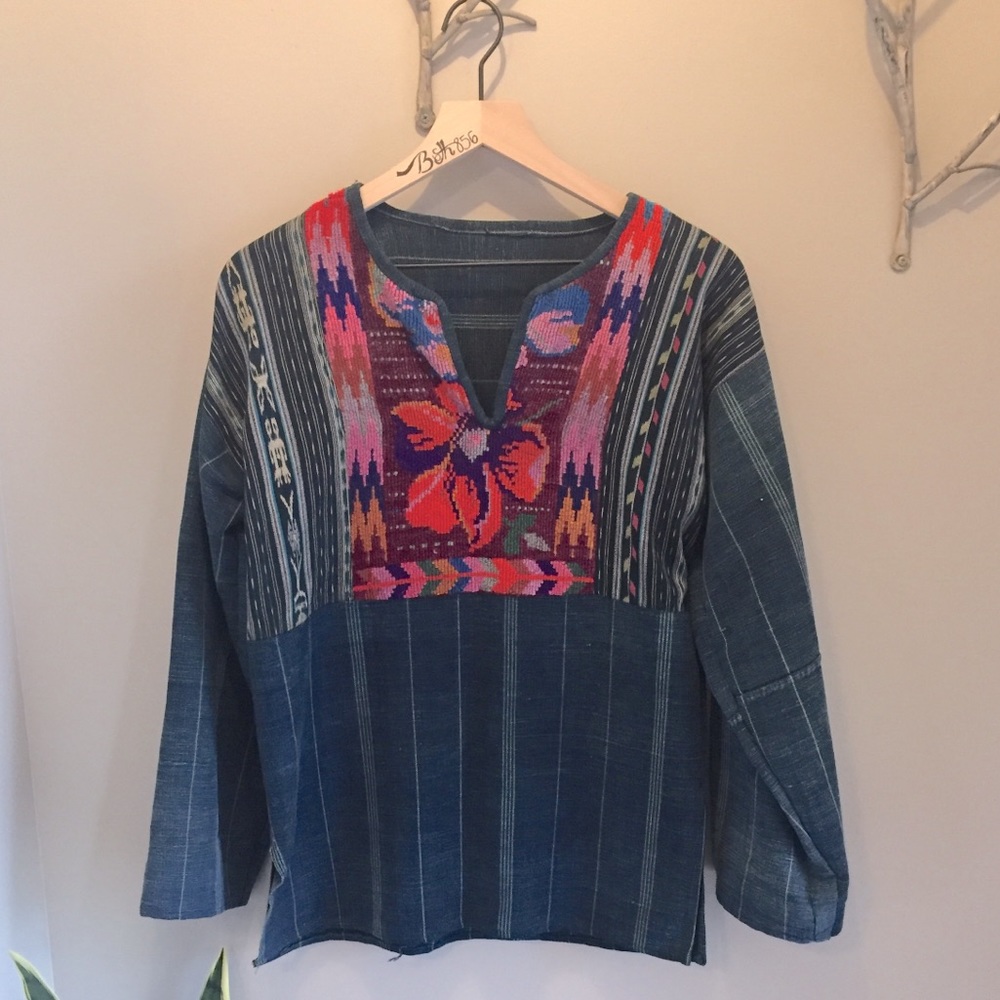 Denim Boho Top